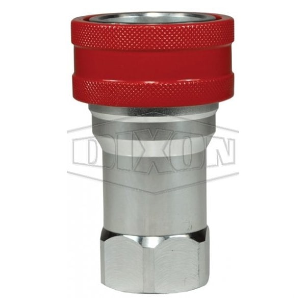 Dixon DQC H-BOP Blowout Preventer Safety Female Coupler, 1-11-1/2 Nominal, Female NPTF, 316 SSss Stee 8HF8-SS-BOP - main